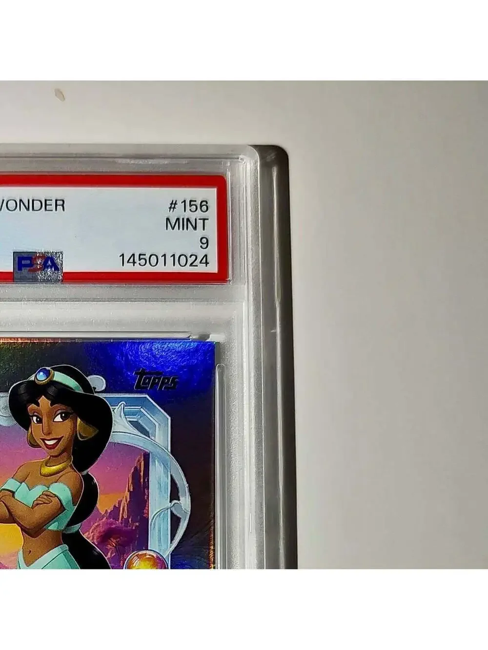 Jasmine 2025 Topps Disney Cartoon Princess #156 Card Aladdin PSA 9 MT